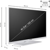 Telefunken LED-tv Hvid