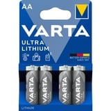 VARTA 4x AA Lithium Engangsbatteri Engangsbatteri, AA, Lithium, 1,5 V, 4 stk, 2900 mAh