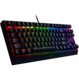 Razer Blackwidow V3 tastatur USB QWERTZ Tysk Sort, Gaming-tastatur Sort, DE-layout, Razer certificeret mekaniske grønne Switcher, Fuld størrelse (100 %), USB, Mekanisk, QWERTZ, RGB LED, Sort