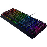 Razer Blackwidow V3 tastatur USB QWERTZ Tysk Sort, Gaming-tastatur Sort, DE-layout, Razer certificeret mekaniske grønne Switcher, Fuld størrelse (100 %), USB, Mekanisk, QWERTZ, RGB LED, Sort