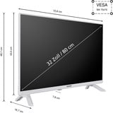 Telefunken LED-tv Hvid