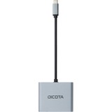 DICOTA Docking station Sølv