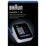 Braun ExactFit 1 Overarm Automatisk, Blodtryksmåler Overarm, Automatisk, 22 - 42 cm, mmHg, LCD, 165 mm