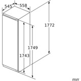 Siemens iQ500 KI81RADE0 køleskab Indbygget 319 L E Hvid, Full-size refrigerator 319 L, SN-T, 37 dB, E, Hvid