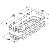 Neff Z861SS1 emhætte tilbehør, Forbindelse Sort, Sort, Plast, 249 mm, 99 mm, 71 mm, 1 stk