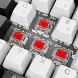 Sharkoon Gaming-tastatur Hvid, DE-layout, Gateron red