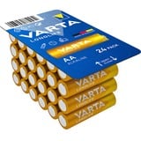 VARTA Longlife AA LR6 Engangsbatteri Alkaline Engangsbatteri, AA, Alkaline, 1,5 V, 24 stk, Blå, Gul