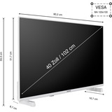 Telefunken LED-tv Hvid