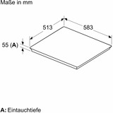 Bosch Separat komfur Sort/rustfrit stål