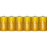 VARTA 4114 Engangsbatteri C Alkaline Engangsbatteri, C, Alkaline, 1,5 V, 6 stk, Blå, Gul