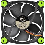 Thermaltake Riing 14 Computerkabinet Ventilator 14 cm Sort, Grøn, Sag fan Sort/Grøn, Ventilator, 14 cm, 1400 rpm, 28,1 dB, 51,15 kubikfod/min., Sort, Grøn