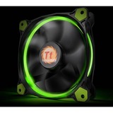 Thermaltake Riing 14 Computerkabinet Ventilator 14 cm Sort, Grøn, Sag fan Sort/Grøn, Ventilator, 14 cm, 1400 rpm, 28,1 dB, 51,15 kubikfod/min., Sort, Grøn