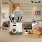 Bomann FFR 1290 CB 1 L Enkeltstående 840 W Frituregryde Grå, Hvid, Deep friture Hvid/Lys grå, Frituregryde, 1 L, Grå, Hvid, Dreje, Enkeltstående, 840 W