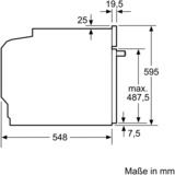 Bosch HBA573BS1 ovn 71 L A Rustfrit stål rustfrit stål, Medium, Elektrisk ovn, 71 L, 71 L, 50 - 275 °C, 275 °C