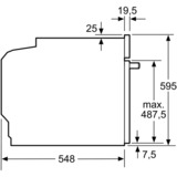 Bosch HBD632LS80 pande og gryde sæt Keramisk Elektrisk ovn, Ovn sæt rustfrit stål/Sort, Keramisk, 4 zone(s), Keramisk, Sort, Berøring, 79,5 cm