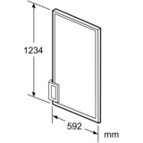 Bosch KFZ40AX0 Dele og tilbehør til køleskab/fryseskab Hoveddør Aluminium, Hvid, Dørpanel Hvid, Hoveddør, Bosch, Køleskab, Bosch KIR41, KIL42, KIF4, Aluminium, Hvid, Aluminium