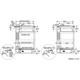 Bosch PKM845F11E kogeplade Sort Indbygget Zone induktionskogeplade 4 zone(s), Separat komfur Sort/rustfrit stål, Sort, Indbygget, Zone induktionskogeplade, Keramisk, 4 zone(s), 4 zone(s)