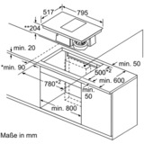 Bosch PKM845F11E kogeplade Sort Indbygget Zone induktionskogeplade 4 zone(s), Separat komfur Sort/rustfrit stål, Sort, Indbygget, Zone induktionskogeplade, Keramisk, 4 zone(s), 4 zone(s)