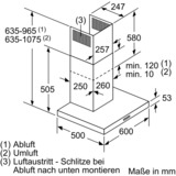 Bosch Serie 2 DWB66BC50 emhætte Vægmonteret Rustfrit stål 590 m³/t A rustfrit stål, 590 m³/t, Ledet, A, A, B, 69 dB