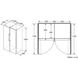 Bosch Serie 4 KSV36VWEP køleskab Fritstående 346 L E Hvid, Full-size refrigerator Hvid, 346 L, SN-T, 39 dB, E, Hvid