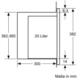 Bosch Serie 6 BFL524MB0 mikrobølgeovn Indbygget Solo mikroovn 20 L 800 W Sort Sort, Indbygget, Solo mikroovn, 20 L, 800 W, Dreje, Berøring, Sort