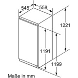 Bosch Serie 6 GIN41ACE0 fryser Stående fryser Indbygget 130 L E, Fryserskab 130 L, 20 kg/24t, 36 dB, 4*, Frostfri system, E