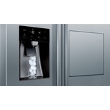 Bosch Serie 6 KAG93AIEP side-by-side køle-fryseskab Fritstående 560 L E Rustfrit stål rustfrit stål/grå, Fritstående, Amerikansk dør, Rustfrit stål, LED, Berøring, CE