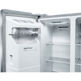 Bosch Serie 6 KAG93AIEP side-by-side køle-fryseskab Fritstående 560 L E Rustfrit stål rustfrit stål/grå, Fritstående, Amerikansk dør, Rustfrit stål, LED, Berøring, CE