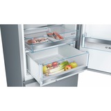 Bosch Serie 6 KGE36AICA køle-/fryseskab Fritstående 308 L C Rustfrit stål, Køleskab / fryser rustfrit stål, 308 L, SN-T, 14 kg/24t, C, Frisk zone, aflukke, Rustfrit stål