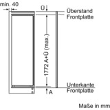 Bosch Serie 6 KIR81AFE0 køleskab Indbygget 319 L E, Full-size refrigerator 319 L, SN-T, 37 dB, E