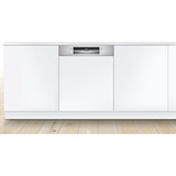 Bosch Serie 6 SMI6ZCS07E opvaskemaskine Delvist indbygget 14 kuverter C rustfrit stål, Delvist indbygget, Fuld størrelse (60 cm), Hvid, Rustfrit stål, Knapper, Berøring, 1,75 m