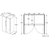 Bosch Serie 8 KSF36PIDP køleskab Fritstående 309 L D Rustfrit stål, Full-size refrigerator rustfrit stål, 309 L, SN-T, 41 dB, D, Rustfrit stål