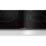 Bosch Serie 8 PKM675DP1D kogeplade Sort, Rustfrit stål Indbygget Keramisk 4 zone(s), Separat komfur rustfrit stål, Sort, Rustfrit stål, Indbygget, Keramisk, Keramisk, 4 zone(s), 4 zone(s)