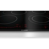 Bosch Serie 8 PKN675DP1D kogeplade Indbygget Keramisk Sort, Rustfrit Stål, Separat komfur Sort, Indbygget, Keramisk, Keramisk, Sort, Rustfrit Stål, LED, Rustfrit Stål