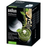 Braun MQ 20 Blender hakkeskål, Makulering Hvid/gennemsigtig, Blender hakkeskål, 0,35 L, Rustfrit stål, Hvid, MultiQuick 3 / MultiQuick 3 Vario / MultiQuick 5 / MultiQuick 5 Vario / MR5 series / MultiQuick 7...