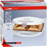 Clatronic ST 3477 sandwichtoaster 750 W Hvid, Sandwich maker Hvid, 750 W, 220 - 240 V, 50 Hz, 30 x 230 x 80 mm, Hvid