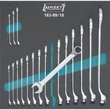 Hazet 163-99/18 ringgaffelnøgle 6,27 mm, Krom, 2,67 kg, 342 mm, 344 mm, 18 stk