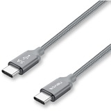 Nevox 1654 USB-kabel 2 m USB 2.0 USB C Grå, Sølv grå, 2 m, USB C, USB C, USB 2.0, 480 Mbit/s, Grå, Sølv