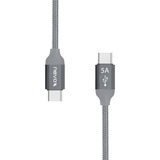 Nevox 1654 USB-kabel 2 m USB 2.0 USB C Grå, Sølv grå, 2 m, USB C, USB C, USB 2.0, 480 Mbit/s, Grå, Sølv