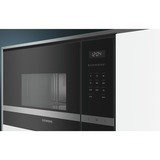 Siemens BF525LMS0 mikrobølgeovn Indbygget Solo mikroovn 20 L 800 W Sort, Rustfrit stål Sort/rustfrit stål, Indbygget, Solo mikroovn, 20 L, 800 W, Knapper, Berøring, Sort, Rustfrit stål