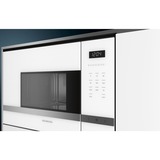 Siemens BF525LMW0 mikrobølgeovn Indbygget Solo mikroovn 20 L 800 W Hvid Hvid/rustfrit stål, Indbygget, Solo mikroovn, 20 L, 800 W, Knapper, Berøring, Hvid