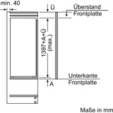 Siemens iQ500 KI51RADE0 køleskab Indbygget 247 L E Hvid, Full-size refrigerator 247 L, SN-T, 33 dB, E, Hvid