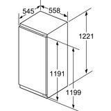 Siemens iQ700 KI41FADD0 køleskab Indbygget 187 L D Hvid, Full-size refrigerator 187 L, SN-T, 38 dB, D, Hvid