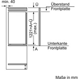 Siemens iQ700 KI41FADD0 køleskab Indbygget 187 L D Hvid, Full-size refrigerator 187 L, SN-T, 38 dB, D, Hvid