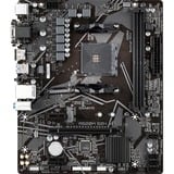 GIGABYTE A520M S2H bundkort Stik AM4 micro ATX Sort/grå, AMD, Stik AM4, 3rd Generation AMD Ryzen™ 3, DDR4-SDRAM, 64 GB, DIMM