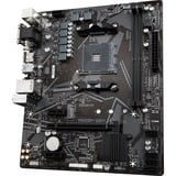 GIGABYTE A520M S2H bundkort Stik AM4 micro ATX Sort/grå, AMD, Stik AM4, 3rd Generation AMD Ryzen™ 3, DDR4-SDRAM, 64 GB, DIMM