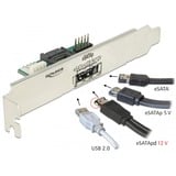 DeLOCK 63921 interface-kort/adapter Intern eSATA, Slot beslag SATA, eSATA, SATA, USB, Polybag