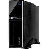 Inter-Tech IT-607 Desktop Sort, Towerkabinet Sort, Desktop, PC, Sort, micro ATX, Mini-ITX, 1x 80 mm, 80 mm