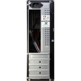 Inter-Tech IT-607 Desktop Sort, Towerkabinet Sort, Desktop, PC, Sort, micro ATX, Mini-ITX, 1x 80 mm, 80 mm