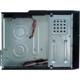 Inter-Tech IT-607 Desktop Sort, Towerkabinet Sort, Desktop, PC, Sort, micro ATX, Mini-ITX, 1x 80 mm, 80 mm